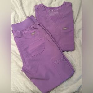 Figs Lilac Dawn Scrub Set - XS Caterina + XSP Zamora